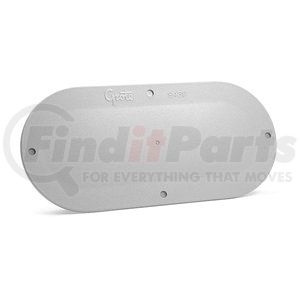 94390-4 by GROTE - Snap-In Cover Plates, 6" Oval, Gray