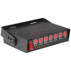 98522 by GROTE - Warning Light Switch Controller - 2.3 in. H x 6.9 in. W, Steel, Black, 12VDC, U Bracket