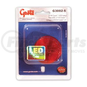 G3002-5 by GROTE - CLR/MKR,2",RED,HI COUNT?aoLED,RETAIL