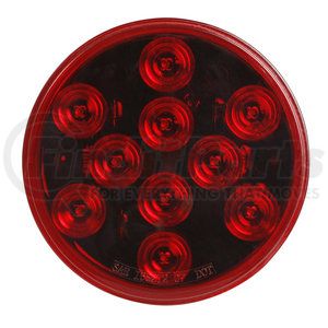 STT5100RPG by GROTE - STT LAMP, RED, 4", LED, FEMLE PIN, ROUND