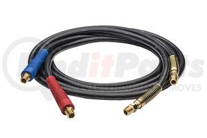 MCP615HRB by HALDEX - Air Brake Hose Assembly - 15' Length, 3/8" Diameter, Red/Blue Grip, 1/2" Fittings