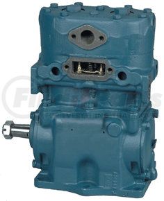 227332X by HALDEX - LikeNu Tu-Flo® TF500 Air Brake Compressor - Remanufactured, 6-Hole Base Mount, Pulley Driven, Water Cooling