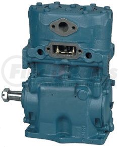 280611X by HALDEX - LikeNu Tu-Flo® TF600 Air Brake Compressor - Remanufactured, 6-Hole Base Mount, Pulley Driven, Water Cooling