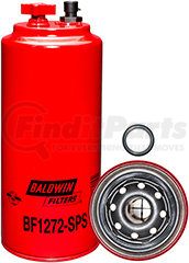 BF1272-SPS by BALDWIN - Fuel Water Separator Filter - Spin-On, with Drain, Sensor Port and Reusable Sensor