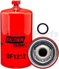 BF1212 by BALDWIN - Fuel/Water Separator Spin-on with Drain