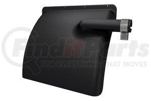 034-00732 by FLEET ENGINEERS - Quarter Fender - Black Poly, Aerodynamic Style, No Top Flap