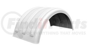 10001876 by MINIMIZER - Fender - White, 50" Length, 25" Width, Perfect fit for 22.5” or 24.5” Dual Tires