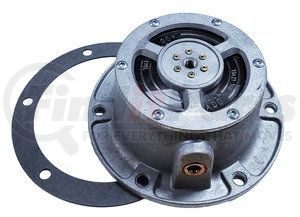 TR3434370 by TORQUE PARTS - Wheel Hub Cap - Aluminum, 6 Bolts, 5/16" Bolt Size, with Pipe Plug and Gasket