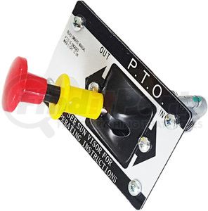 TR118373 by TORQUE PARTS - PTO Air Shift Control Valve - Positive Locking 2 Positions, 3-Way, with Spring Loaded Lockout Safety Knob, 1/8 NPT Port