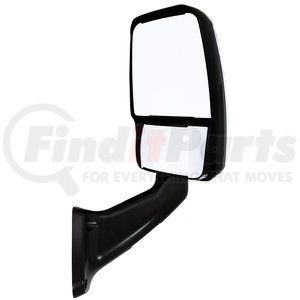 713802 by VELVAC - 2025 Deluxe Series Door Mirror - Black, Passenger Side