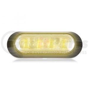 M20384YCL by MAXXIMA - Ultra Thin 4 LED Warning Light - Amber, Surface Mount, 12.8V