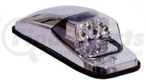 M27011YCL by MAXXIMA - Marker Light - Amber, Clear Lens, 8 LEDs, Chrome Housing, Surface Mount