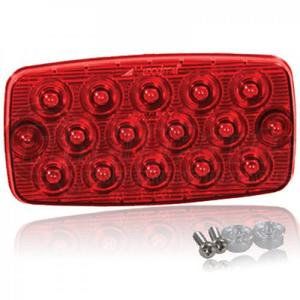 M42206R by MAXXIMA - Brake / Tail / Turn Signal Light - 2” x 4” Rectangular Red LED, Surface Mount