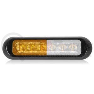 M20389YWCL by MAXXIMA - Warning Light Assembly - 6 LED, Split Color Amber/White, Surface Mount