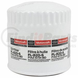 FL820S by MOTORCRAFT - Engine Oil Filter - Motorcraft