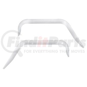 29148 by UNITED PACIFIC - Side Window Deflector - Pair, 430 Stainless Steel, For 2008-2017 Freightliner Cascadia