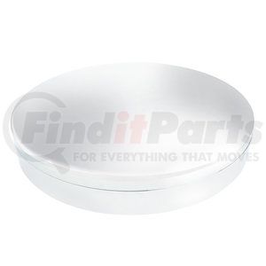 10727 by UNITED PACIFIC - Axle Hub Cover - Front, Chrome Moon, with 33mm Low Profile Nut Cover - Thread-On