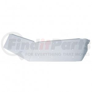 28015 by UNITED PACIFIC - Sun Visor - 14" Stainless Steel, Ultra Cab Drop Style, for 2002+ Peterbilt