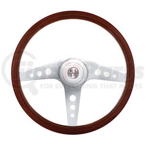 88140 by UNITED PACIFIC - Steering Wheel - 18", Chrome, GT, with Hub, for 1998-2005 Peterbilt/2001-2002 Kenworth
