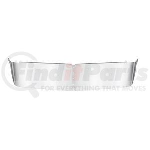 28013 by UNITED PACIFIC - Sun Visor - 13 1/2" Stainless Steel, Curved Drop Style, for Kenworth