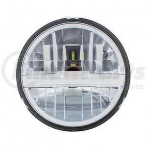 31201 by UNITED PACIFIC - Headlight - 8 High Power, LED, RH/LH, 5-3/4", Round, Silver Housing, High/Low Beam