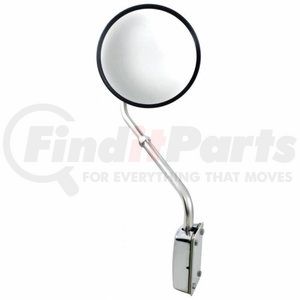 60037 by UNITED PACIFIC - Hood Mirror - Hood Mount Mirror, Stainless Steel