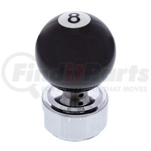 70685 by UNITED PACIFIC - Manual Transmission Shift Knob - Pool Ball, Number "8", for 13/15/18 Speed Eaton Style Shfters