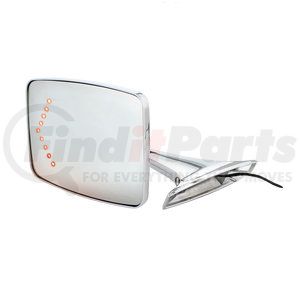 C738710-LED by UNITED PACIFIC - Door Mirror - LH, Exterior, with LED Turn Signal, for 1973-1987 Chevy/GMC Truck