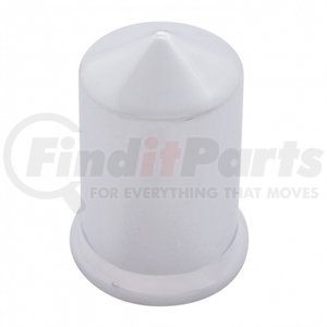 10011 by UNITED PACIFIC - Wheel Lug Nut Cover Set - 1.5" x 3", Chrome, Plastic, Pointed, Push-On Style