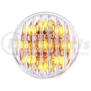 38362CB by UNITED PACIFIC - Clearance/Marker Light - Amber LED/Clear Lens, Round Design, 2 in., 9 LED