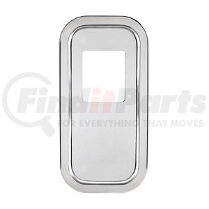 21730 by UNITED PACIFIC - Transmission Shift Lever Plate Base Cover - Stainless Steel, with Short Hood, for Peterbilt