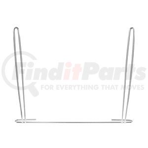 10452 by UNITED PACIFIC - Mud Flap Bracket - Anti-Sail Bracket, 24" x 18"