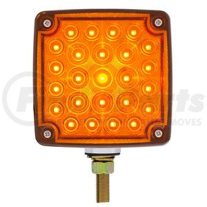 38751 by UNITED PACIFIC - Turn Signal Light - Double Face, RH, 52 LED Single Stud, Amber & Red LED/Amber & Red Lens
