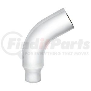 PB379-E58-65 by UNITED PACIFIC - Exhaust Elbow - Expanded, Chrome, 58 Degree, for Peterbilt 379 - 6" OD To 5" OD