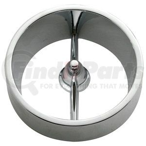 C6301 by UNITED PACIFIC - Chrome Metal Tail Light & Backup Light Trim Ring for 1963 Chevy Passenger Car