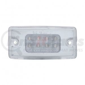 39487 by UNITED PACIFIC - Truck Cab Light - 8 LED Reflector, Amber LED/Clear Lens, for Freightliner