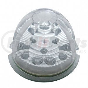 39351 by UNITED PACIFIC - Truck Cab Light - 17 LED Reflector Watermelon, Amber LED/Clear Lens