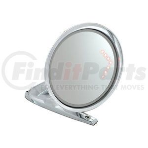 110176 by UNITED PACIFIC - Door Mirror - Exterior, with Convex Glass and LED Turn Signal, for 1964.5-1966 Ford Mustang