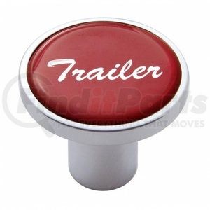 23233 by UNITED PACIFIC - Air Brake Valve Control Knob - "Trailer", Red Glossy Sticker