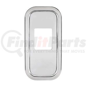21735 by UNITED PACIFIC - Transmission Shift Lever Plate Base Cover - Stainless Steel, for 2005+ Peterbilt