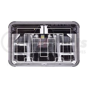 34135 by UNITED PACIFIC - Heated LED Headlight - RH/LH, 4 x 6", Rectangle, Black Housing, Low Beam