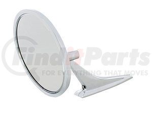C687201 by UNITED PACIFIC - Door Mirror - RH, Exterior, Round, Chrome, Die Cast, for 1966-1972 Chevy