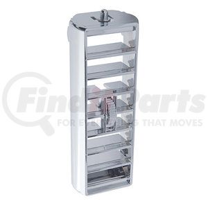 41023 by UNITED PACIFIC - A/C Vent - Chrome, Plastic, Passenger Side, for 1989-2010 Freightliner FLD/Classic