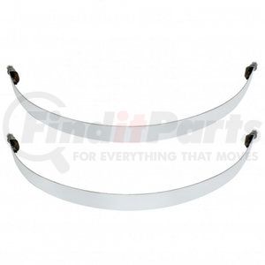 21341 by UNITED PACIFIC - Air Brake Air Tank Bracket Spacer - Air Tank Straps, 9 3/4", Stainless