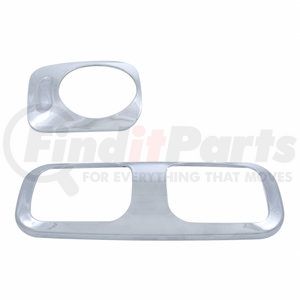 41734 by UNITED PACIFIC - Dome Light Cover - Chrome, for Peterbilt 389 (2008+)/388 (2008-2014)/387 (2006-2010)/386/384 (2006-2016)