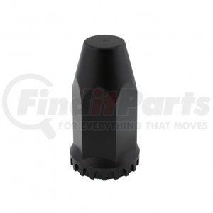 10551B by UNITED PACIFIC - Wheel Lug Nut Cover - 33mm x 4", Black, Tall, with Flange, Thread-On