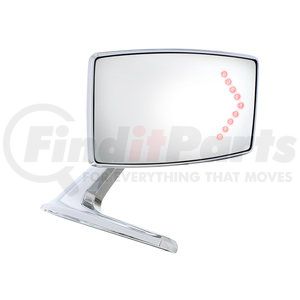 F676804 by UNITED PACIFIC - Door Mirror - Exterior, with Convex Glass and LED Turn Signal, for 1967-1968 Ford Mustang