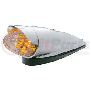 39955 by UNITED PACIFIC - Truck Cab Light - 19 LED Watermelon Grakon 1000, with Visor, Amber LED/Clear Lens