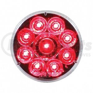 39742 by UNITED PACIFIC - Clearance/Marker Light - Red LED/Clear Lens, 2.5 in., With Pure Reflector, 9 LED