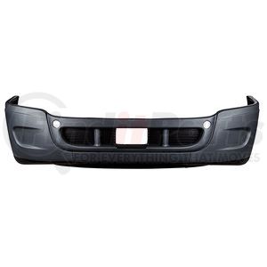 21947 by UNITED PACIFIC - Bumper - Front, 3-Piece Set, without Fog Light Hole, for 2008-2023 Freightliner Cascadia